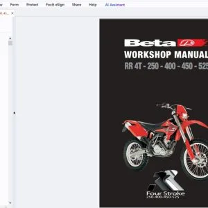 Beta RR 4T-250-400-450-525 Workshop Manual - PDF DOWNLOAD