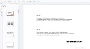 Beta Rev 80 Use & Maintenance Manual - PDF DOWNLOAD