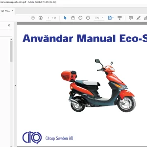 Boatian Eco-Scooter 50Qt Användar Manual - PDF DOWNLOAD
