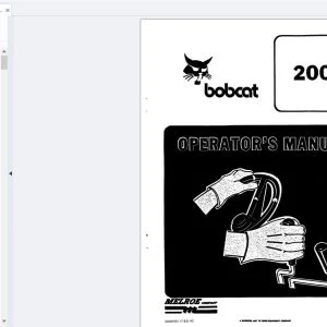 Bobcat 2000 Operator's Manual 6566182 - PDF DOWNLOAD
