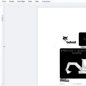 Bobcat 220 Operation & Maintenance Manual 11500 & Below - PDF DOWNLOAD