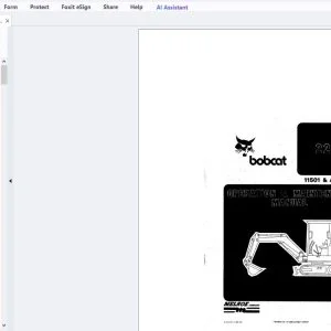 Bobcat 220 Operation & Maintenance Manual 11501 & Above -