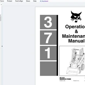 Bobcat 371 Operation & Maintenance Manual 6545681 - PDF DOWNLOAD