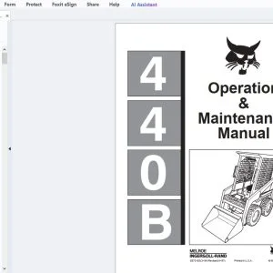 Bobcat 440B Operation & Maintenance Manual 6570155 - PDF DOWNLOAD