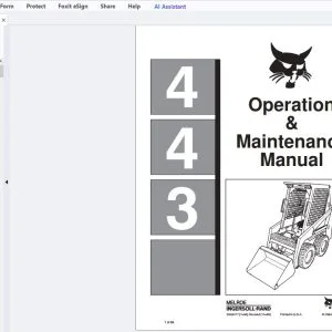 Bobcat 443 Operation & Maintenance Manual 6566477 - PDF DOWNLOAD