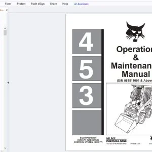 Bobcat 453 Operation & Maintenance Manual 6724163 - PDF DOWNLOAD