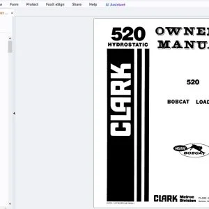 Bobcat 520 Hydrostatic Owner's Manual 6549811 - PDF DOWNLOAD