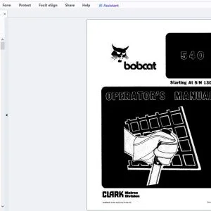 Bobcat 540 Operator's Manual 6566655 - PDF DOWNLOAD