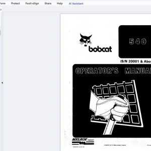 Bobcat 540 Operator's Manual 6566858 - PDF DOWNLOAD