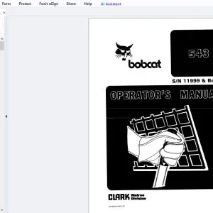 Bobcat 543 Operator's Manual 6556846 - PDF DOWNLOAD