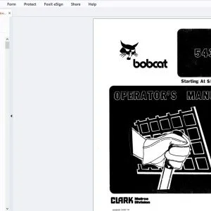 Bobcat 543 Operator's Manual 6566656 - PDF DOWNLOAD