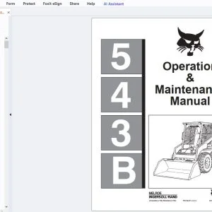 Bobcat 543B Operation & Maintenance Manual 6722480 - PDF DOWNLOAD