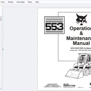 Bobcat 553 Operation & Maintenance Manual 6900385 - PDF DOWNLOAD