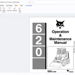 Bobcat 620 Operation & Maintenance Manual - PDF DOWNLOAD