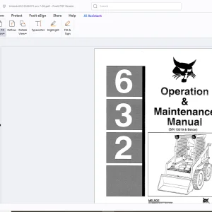 Bobcat 632 Operation & Maintenance Manual - PDF DOWNLOAD