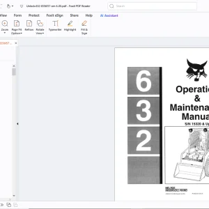 Bobcat 632 Operation & Maintenance Manual - PDF DOWNLOAD