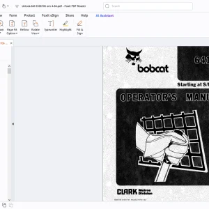 Bobcat 641 Operators Manual - PDF DOWNLOAD