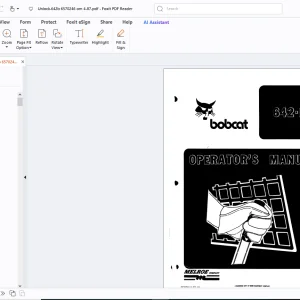 Bobcat 642-B Operators Manual - PDF DOWNLOAD