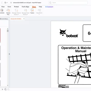 Bobcat 642 Operation & Maintenance Manual - PDF DOWNLOAD