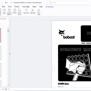 Bobcat 642 Operators Manual - PDF DOWNLOAD