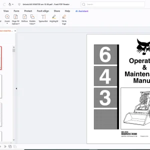 Bobcat 643 Operation & Maintenance Manual - PDF DOWNLOAD