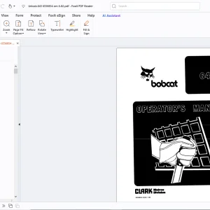Bobcat 643 Operators Manual - PDF DOWNLOAD