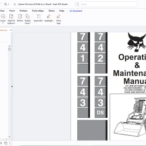 Bobcat 741 742 743 743DS Operation & Maintenance Manual - PDF
