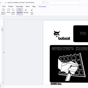 Bobcat 741 Operators Manual - PDF DOWNLOAD