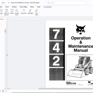 Bobcat 742 Operation & Maintenance Manual - PDF
