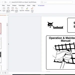 Bobcat 974 975 Operation & Maintenance Manual - PDF DOWNLOAD