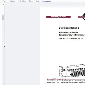 Bucyrus Elektrohydraulische Steuereinheit, 16 Funktionen Betriebsanleitung - PDF DOWNLOAD