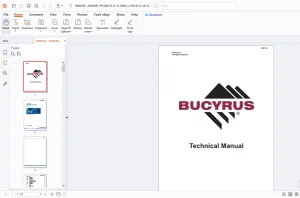 Bucyrus Mincos Becker Mining PROMOS PLUS PP 4040 AT LC 12 Steuerstand Betriebsanleitung - PDF