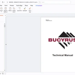 Bucyrus Mincos Becker Mining PROMOS PLUS PP 4040 AT LC 12 Steuerstand Betriebsanleitung - PDF