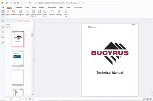 Bucyrus Mincos Becker Mining System PROMOS PLUS PP 4040 AT LC 12 Řídící panel Provozní návod - PDF