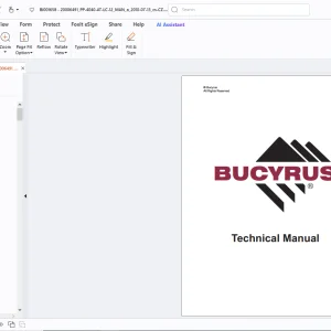 Bucyrus Mincos Becker Mining System PROMOS PLUS PP 4040 AT LC 12 Řídící panel Provozní návod - PDF