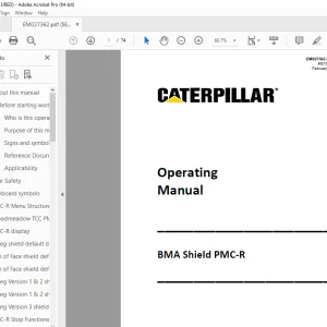 CAT BMA Shield PMC-R Operating Manual EM027362 - PDF DOWNLOAD