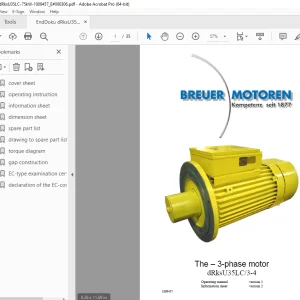 CAT BREUER MOTOREN The-3-phase motor dRksU35LC/3-4 Operating Manual - PDF DOWNLOAD