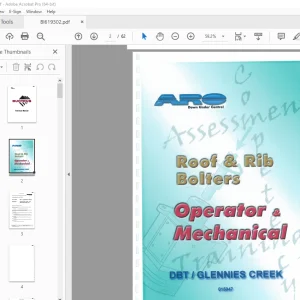 CAT Bucyrus DBT Glennies Creek Operator & Mechanical Manual BI619302 PDF