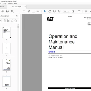 CAT Bucyrus DBT Schild 1750/3800-2x4838-1750 Betriebsanleitung BI628604 PDF