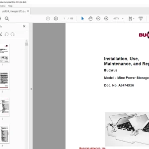 CAT Bucyrus Mine Power Storage Batteries Installation, Use, Maintenance, & Repair Manual