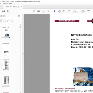 CAT Bucyrus PMC-D Řídicí systém dopravníku s převodovkou CST Návod k používání - PDF DOWNLOAD