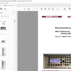 CAT Bucyrus PMC-R-Steuerung fürKettenspanner Betriebsanleitung - PDF DOWNLOAD
