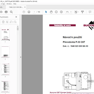 CAT Bucyrus Převodovka P-30 CST Návod k použití - PDF DOWNLOAD