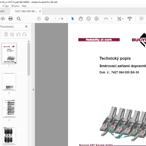 CAT Bucyrus Směrovací zařízení dopravníku Technický popis PDF