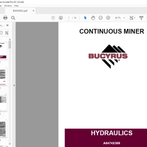 CAT Continuous Miner CM445 Operation & Maintenance Manual - PDF DOWNLOAD