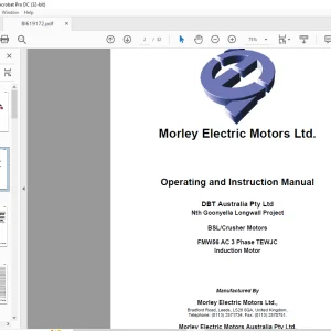 CAT Continuous Miner FMW56 Goonyella Longwall Project Operating and Instruction Manual