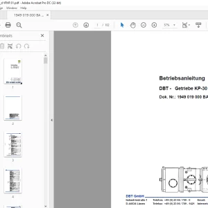 CAT DBT Getriebe KP-30 CST Betriebsanleitung - PDF DOWNLOAD