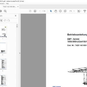 CAT DBT Schild 1850/3850-2/2x4150/1200-1750 Betriebsanleitung -  PDF DOWNLOAD