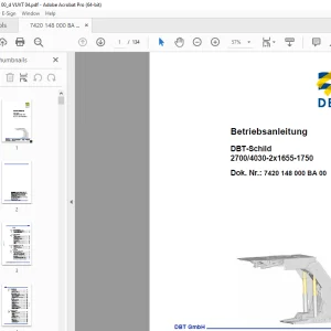 CAT DBT-Schild 2700/4030-2x1655-1750 Betriebsanleitung PDF