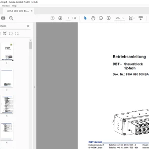 CAT DBT Steuerblock 12-fach Betriebsanleitung - PDF DOWNLOAD